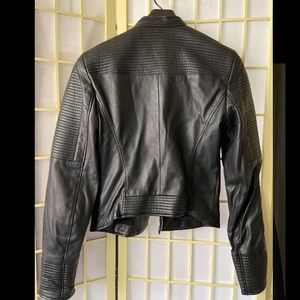 Zara leather jacket size small